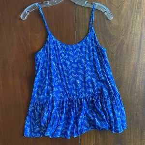 Old Navy Cropped Peplum Tank Top